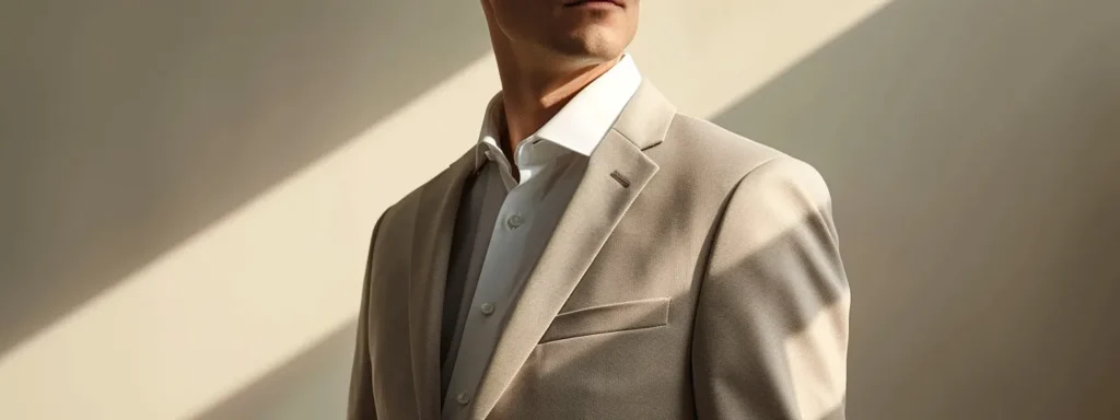 Minimalist Beige Suit Look