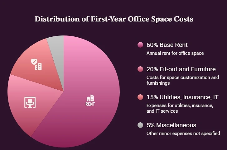 Distribution of First-Year Office Space Costs