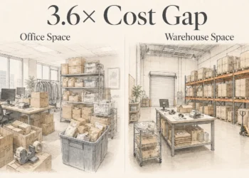 Office vs warehouse space cost