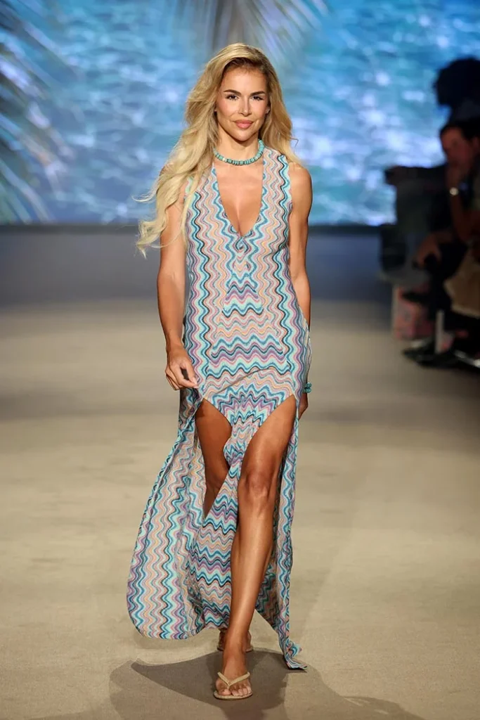 Águeda López walks the runway