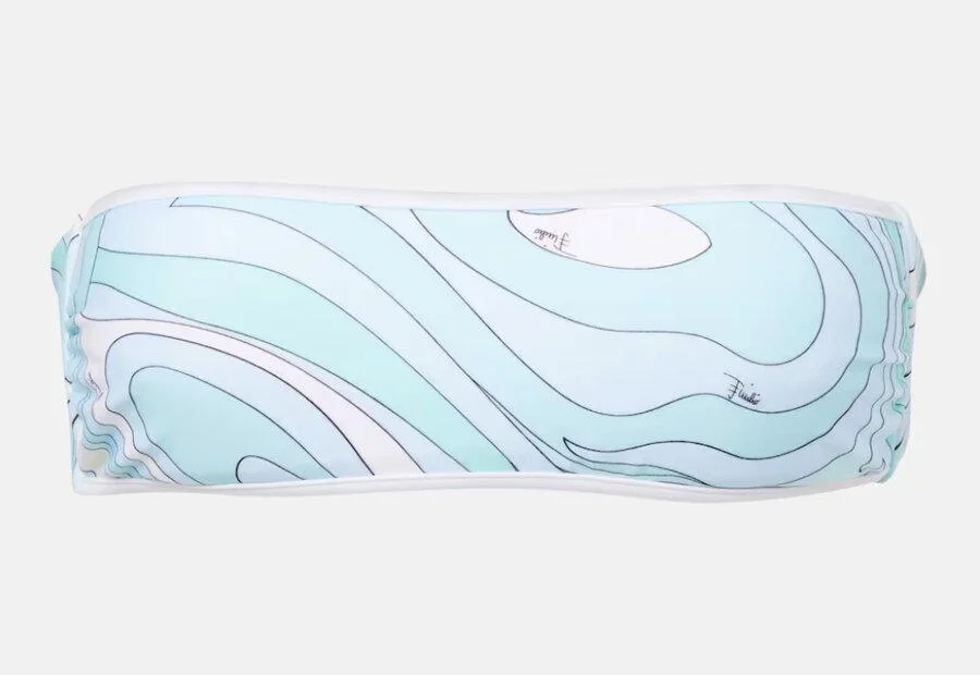 Bandeau Pucci bikini top