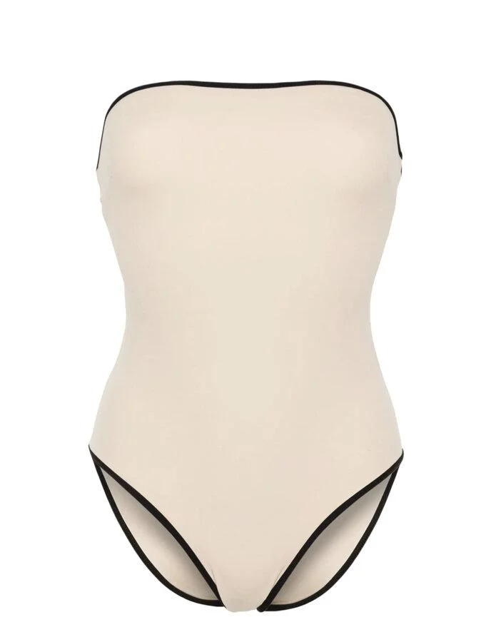 One-piece strapless swimsuit