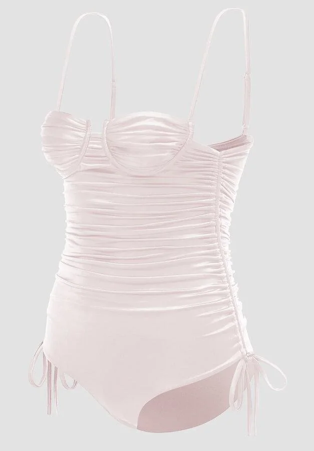 Satin swimsuit