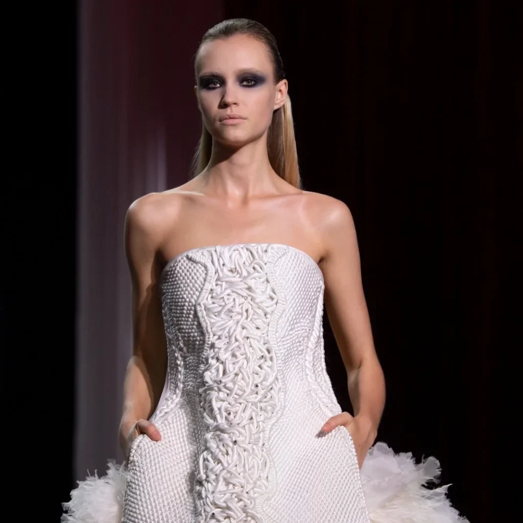 strapless rope-work corset bodice
