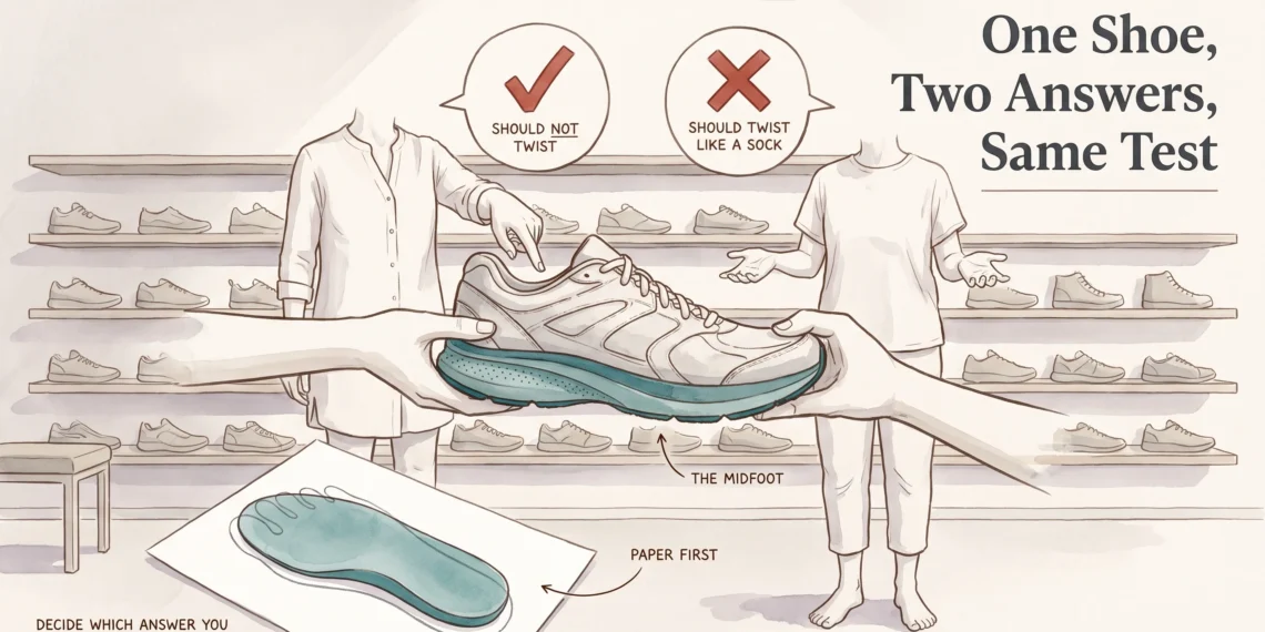Podiatrists And Barefoot Shoe Fans Do The Same Shoe Test And Want Opposite Answers