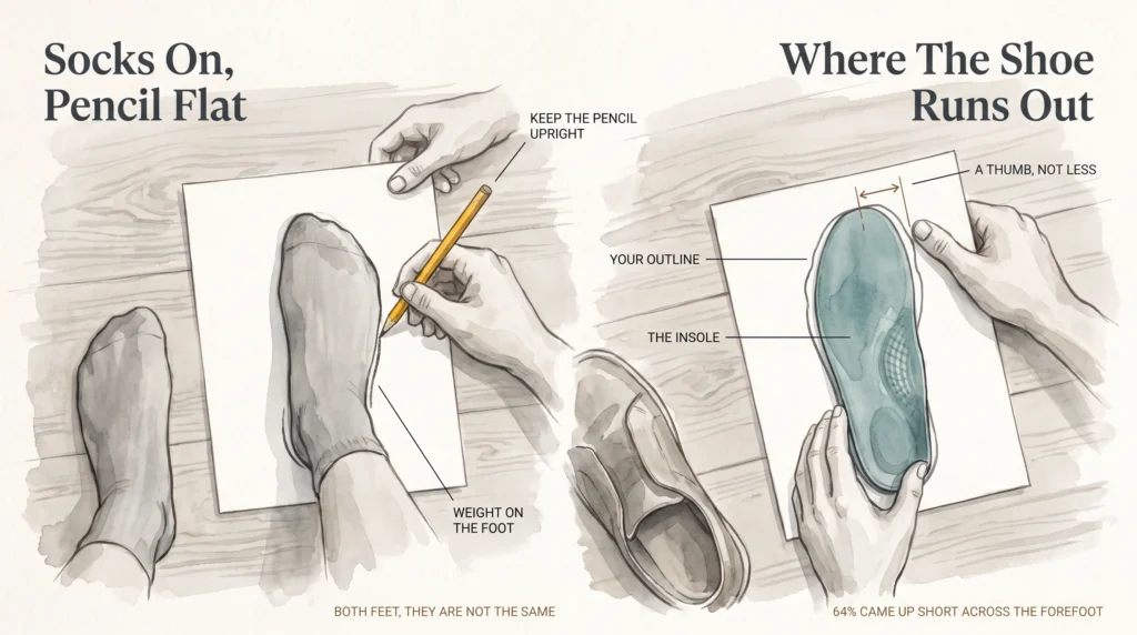 Tracing Your Foot On Paper Tells You More Than The Size Label